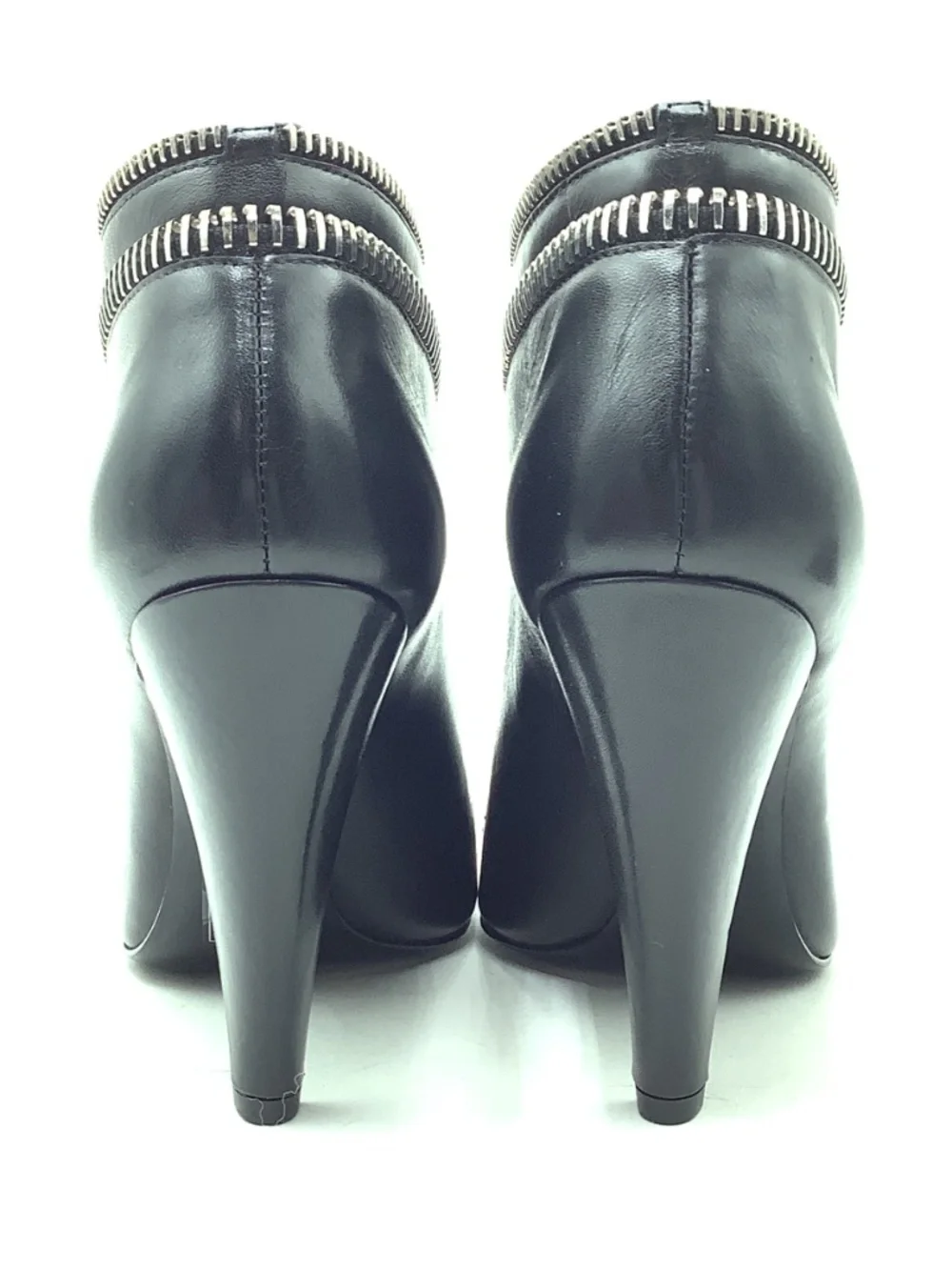 Alexander Wang Kendal Zipper Accent Heeled Bootie Size: 6.5